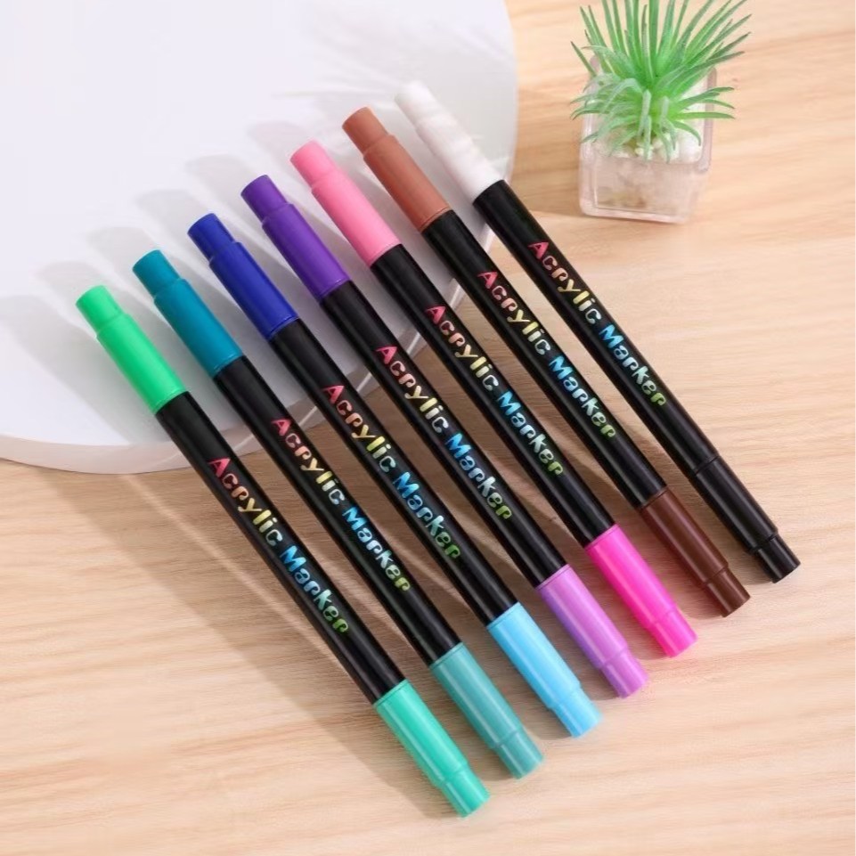 Dual-Tip Dual-Color Acrylic Markers